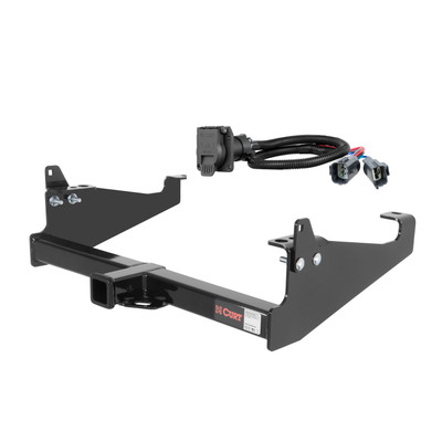 20 - 24 Ford F-450 Super Duty Cab & chassis with 34" frame width (O.D.) Curt 2", Class 4 Trailer Tow Hitch + 7-way Wiring Kit 14048