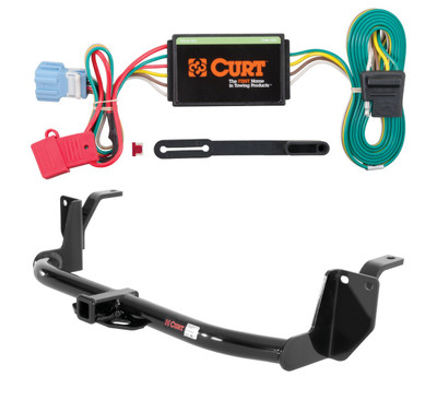 2010 - 2011 Honda Accord Crosstour Curt 1-1/4", Class 1 Trailer Tow Hitch + 4-flat Wiring Kit 11002