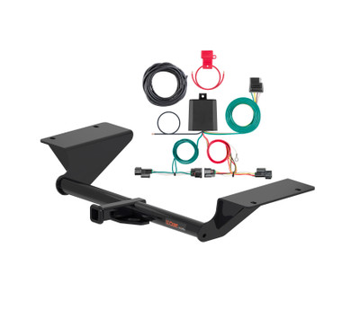 18 - 22 Honda Accord Sedan, excluding hybrid Curt 1-1/4", Class 1 Trailer Tow Hitch + 4-flat Wiring Kit 11525