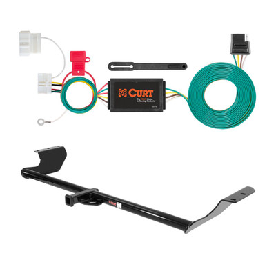 2011 - 2017 Honda Odyssey Curt 1-1/4", Class 2 Trailer Tow Hitch + 4-flat Wiring Kit 12031