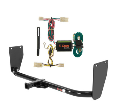 2009 - 2012 Hyundai Elantra Hatchback Curt 1-1/4", Class 1 Trailer Tow Hitch + 4-flat Wiring Kit 11471