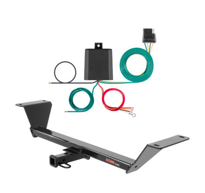 2015 - 2020 Audi A3 Quattro Sedan Curt 1-1/4", Class 1 Trailer Tow Hitch + 4-flat Wiring Kit 11399