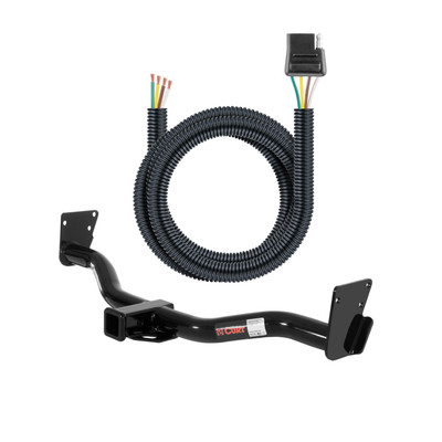 1995 - 2004 GMC Jimmy Down size Curt 2", Class 3 Trailer Tow Hitch + 4-flat Wiring Kit 13300