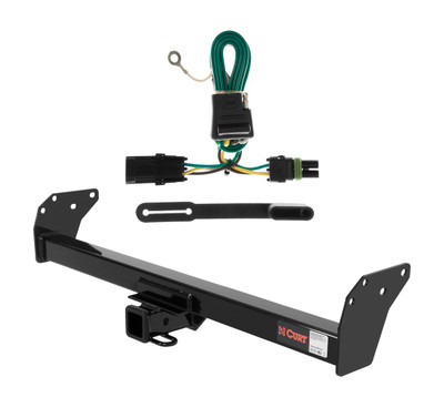 1985 - 1991 GMC Jimmy Down size Curt 2", Class 3 Trailer Tow Hitch + 4-flat Wiring Kit 13083