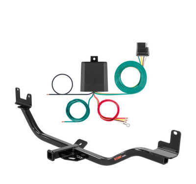 2013 Hyundai Elantra GT Curt 1-1/4", Class 1 Trailer Tow Hitch + 4-flat Wiring Kit 11400