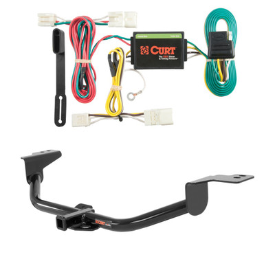 2011 - 2016 Hyundai Elantra Sedan Curt 1-1/4", Class 1 Trailer Tow Hitch + 4-flat Wiring Kit 11303