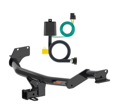 2020 - 2022 Hyundai Palisade Curt 2", Class 3 Trailer Tow Hitch + 4-flat Wiring Kit 13427-2