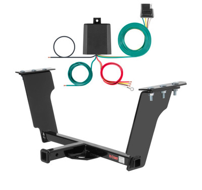 2003 - 2007 Cadillac CTS Sedan Curt 1-1/4", Class 1 Trailer Tow Hitch + 4-flat Wiring Kit 11307