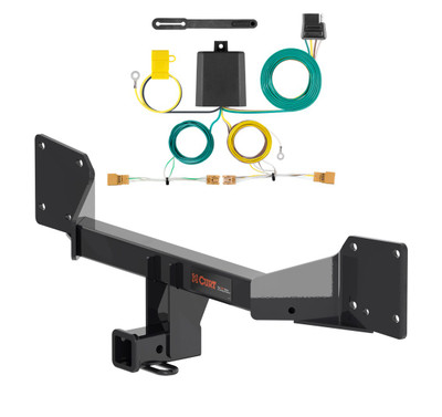 2013 - 2017 Audi Q5 Curt 2", Class 3 Trailer Tow Hitch + 4-flat Wiring Kit 13499