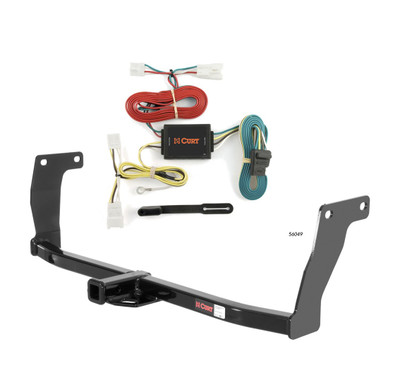 2006 - 2010 Hyundai Sonata Excluding Hybrid Curt 1-1/4", Class 1 Trailer Tow Hitch + 4-flat Wiring Kit 11325
