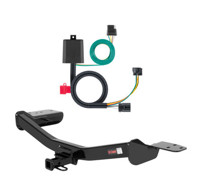 2008 - 2012 Infiniti EX35 Curt 1-1/4", Class 1 Trailer Tow Hitch + 4-flat Wiring Kit 11510