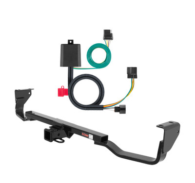 2007 - 2009 Hyundai Santa Fe Curt 2", Class 3 Trailer Tow Hitch + 4-flat Wiring Kit 13538-5