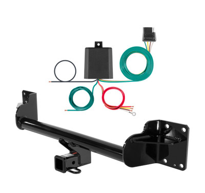 2008 - 2013 BMW X6 Curt 2", Class 3 Trailer Tow Hitch + 4-flat Wiring Kit 13114