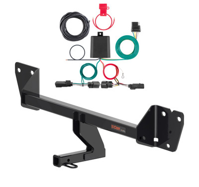 2020 - 2026 Buick Encore GX Excluding hands free liftgate & With LED taillights Curt 1-1/4", Class 1 Trailer Tow Hitch + 4-flat Wiring Kit 11612-1