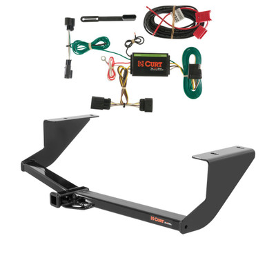 2013 - 2019 Cadillac ATS Excluding 'V' models Curt 1-1/4", Class 1 Trailer Tow Hitch + 4-flat Wiring Kit 11311