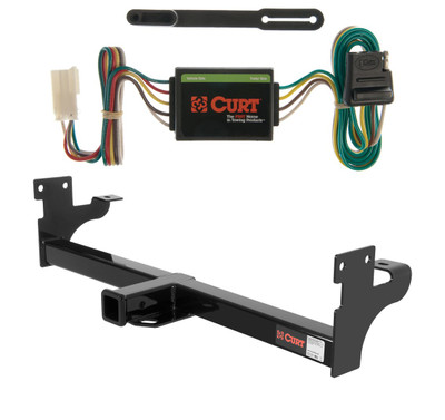 1992 - 2002 Isuzu Trooper Curt 2", Class 3 Trailer Tow Hitch + 4-flat Wiring Kit 13098