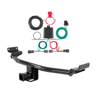 2019 - 2021 Hyundai Tucson Excluding Night Curt 2", Class 3 Trailer Tow Hitch + 4-flat Wiring Kit 13240