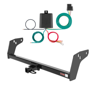 1982 - 1984 Chevrolet S10 Curt 1-1/4", Class 2 Trailer Tow Hitch + 4-flat Wiring Kit 12011