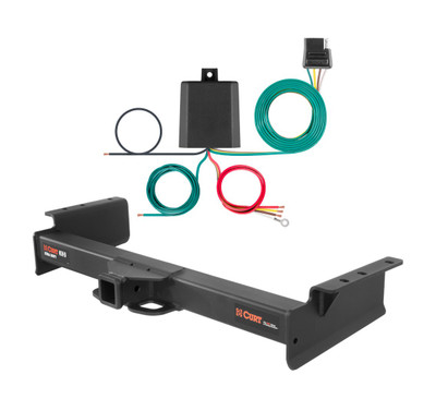 2003 - 2006 Cadillac Escalade Curt 2", Class 5 Trailer Tow Hitch + 4-flat Wiring Kit 15324
