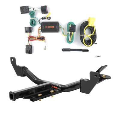 2010 - 2016 Buick LaCrosse Curt 1-1/4", Class 2 Trailer Tow Hitch + 4-flat Wiring Kit 12115