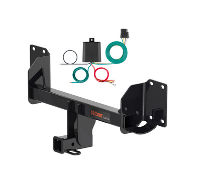 19 - 25 Buick X5 Excluding M Curt 2", Class 3 Trailer Tow Hitch + 4-flat Wiring Kit 13451