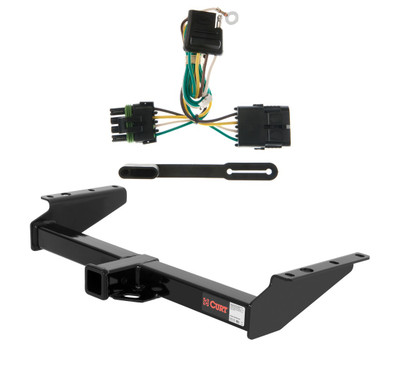 1992 - 1999 Chevrolet Suburban Curt 2", Class 3 Trailer Tow Hitch + 4-flat Wiring Kit 13029