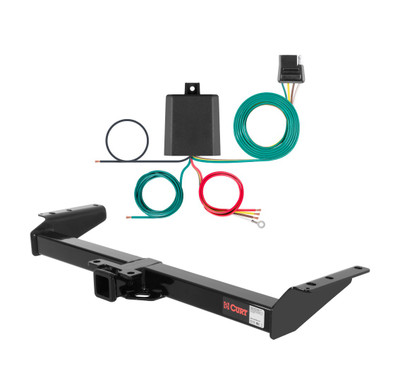 2002 Chevrolet Avalanche Curt 2", Class 3 Trailer Tow Hitch + 4-flat Wiring Kit 13402