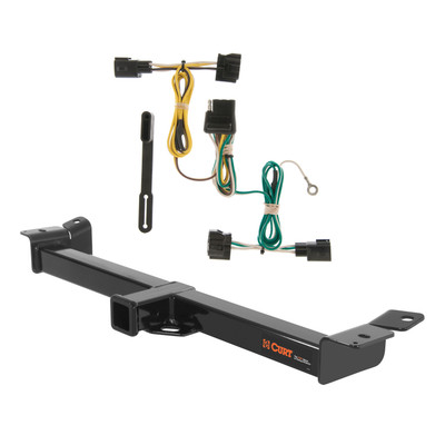 98 - 06 Jeep Wrangler TJ Curt 2", Class 3 Trailer Tow Hitch + 4-flat Wiring Kit 13408