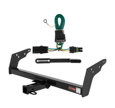 1985 - 1997 Chevrolet S10 Curt 2", Class 3 Trailer Tow Hitch + 4-flat Wiring Kit 13021