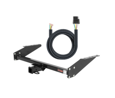 95 - 05 Chevrolet Astro 16" spare requires relocation Curt 2", Class 3 Trailer Tow Hitch + 4-flat Wiring Kit 13035