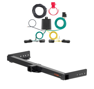 2021 - 2026 Jeep Grand Cherokee L Curt 2", Class 3 Trailer Tow Hitch + 4-flat Wiring Kit 13525