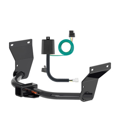2019 - 2022 Acura RDX Curt 2", Class 3 Trailer Tow Hitch + 4-flat Wiring Kit 13423