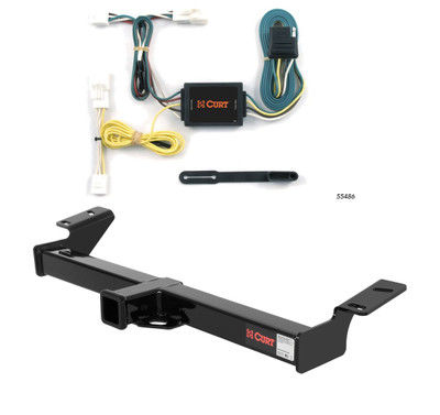 1996 - 2000 Toyota RAV4 Curt 2", Class 3 Trailer Tow Hitch + 4-flat Wiring Kit 13524
