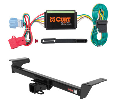 2007 - 2009 Acura RDX Curt 2", Class 3 Trailer Tow Hitch + 4-flat Wiring Kit 13536