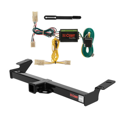 2001 - 2005 Toyota RAV4 Curt 2", Class 3 Trailer Tow Hitch + 4-flat Wiring Kit 13524