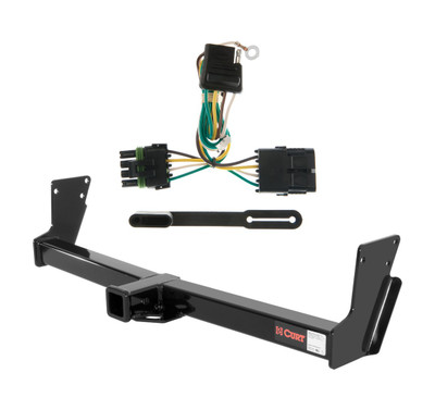 1992 - 1994 Chevrolet Blazer Down size Curt 2", Class 3 Trailer Tow Hitch + 4-flat Wiring Kit 13020