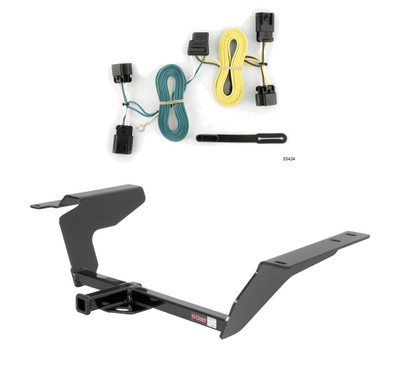 2005 - 2010 Chevrolet Cobalt Sedan, SS only Curt 1-1/4", Class 1 Trailer Tow Hitch + 4-flat Wiring Kit 11447