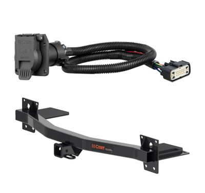 2018 - 2023 Chevrolet Traverse Curt 2", Class 3 Trailer Tow Hitch + 7-way Wiring Kit 13433