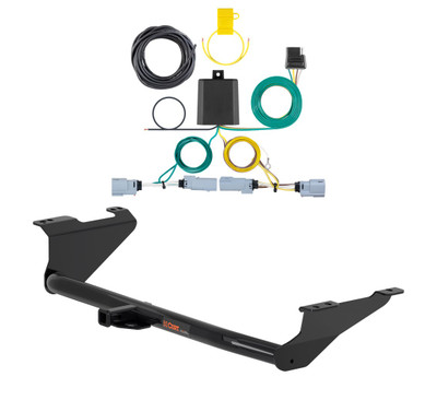 2020 - 2026 Chrysler Voyager Curt 1-1/4", Class 2 Trailer Tow Hitch + 4-flat Wiring Kit 12180