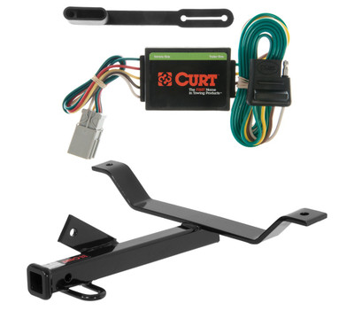 1999 - 2003 Acura TL Curt 1-1/4", Class 1 Trailer Tow Hitch + 4-flat Wiring Kit 11290