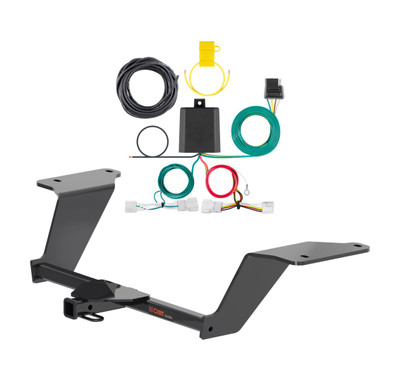 2021 - 2026 Kia K5 Curt 1-1/4", Class 1 Trailer Tow Hitch + 4-flat Wiring Kit 11623