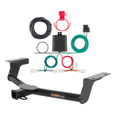 13 - 18 Toyota RAV4 Curt 2", Class 3 Trailer Tow Hitch + 4-flat Wiring Kit 13149
