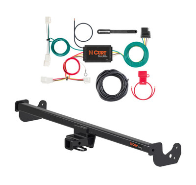 2015 - 2020 Toyota Yaris Hatchback Curt 1-1/4", Class 1 Trailer Tow Hitch + 4-flat Wiring Kit 11480