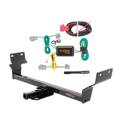 2015 - 2017 Chrysler 200 Curt 1-1/4", Class 1 Trailer Tow Hitch + 4-flat Wiring Kit 11403