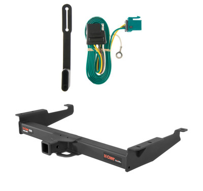 1996 - 1999 Chevrolet Express 1500 Curt 2", Class 5 Trailer Tow Hitch + 4-flat Wiring Kit 15320