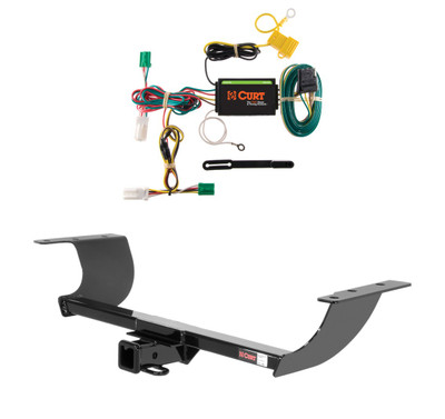 2012 - 2016 Dodge Charger Curt 2", Class 3 Trailer Tow Hitch + 4-flat Wiring Kit 13093