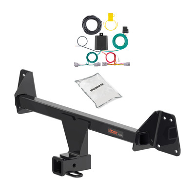 22 - 24 Toyota Corolla Cross With LED Tailights Curt 2", Class 1 Trailer Tow Hitch + 4-flat Wiring Kit 11637