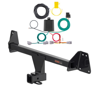 2022 - 2026 Toyota Corolla Cross With LED Tailights Curt 2", Class 1 Trailer Tow Hitch + 4-flat Wiring Kit 11637