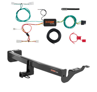 2017 - 2018 Toyota Corolla iM Curt 1-1/4", Class 1 Trailer Tow Hitch + 4-flat Wiring Kit 11420