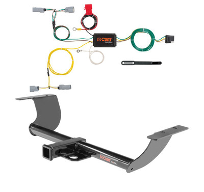 2015 - 2023 Dodge Challenger Excluding Demon, Hellcat and SRT Curt 2", Class 3 Trailer Tow Hitch + 4-flat Wiring Kit 13236